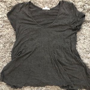 Grey flowy T-shirt